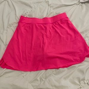 Pink tennis skirt